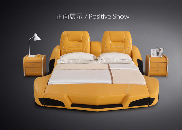 床个性跑车软床兰博基尼皮床工厂直销真皮床高档酒店通用汽车床