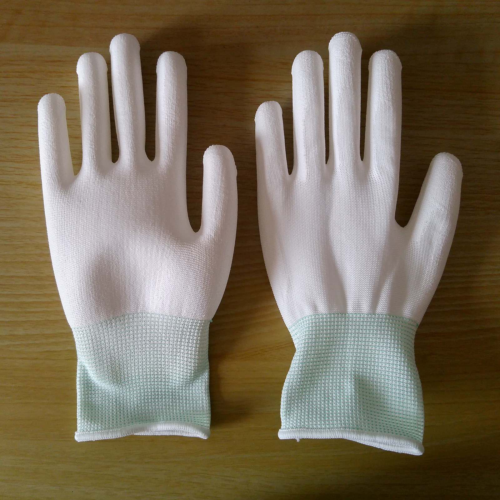 十三针尼龙pu涂掌浸掌手套 超薄透气 耐磨 通过ce rohs检测