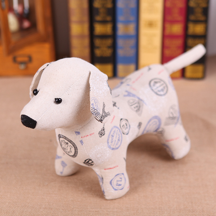【田园风格】 个性布艺 小狗 创意家居 工艺品