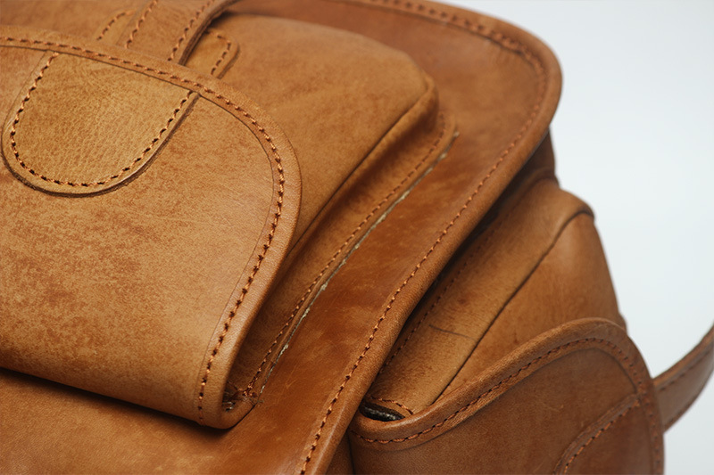 植鞣革手工皮具多功能树羔皮男女包牛皮单肩