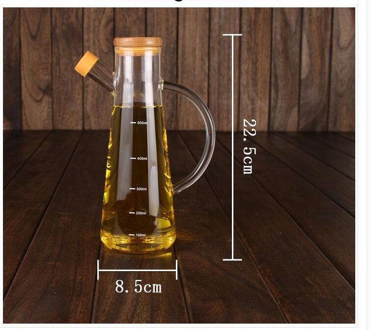 Wholesale Borosilicate Glass Sesame Oil Bottle Oversized Vinegar Bottle Kitchen Supplies Glass Leak-Proof Oil Controlling Bottle Oiler/Oil Bottle