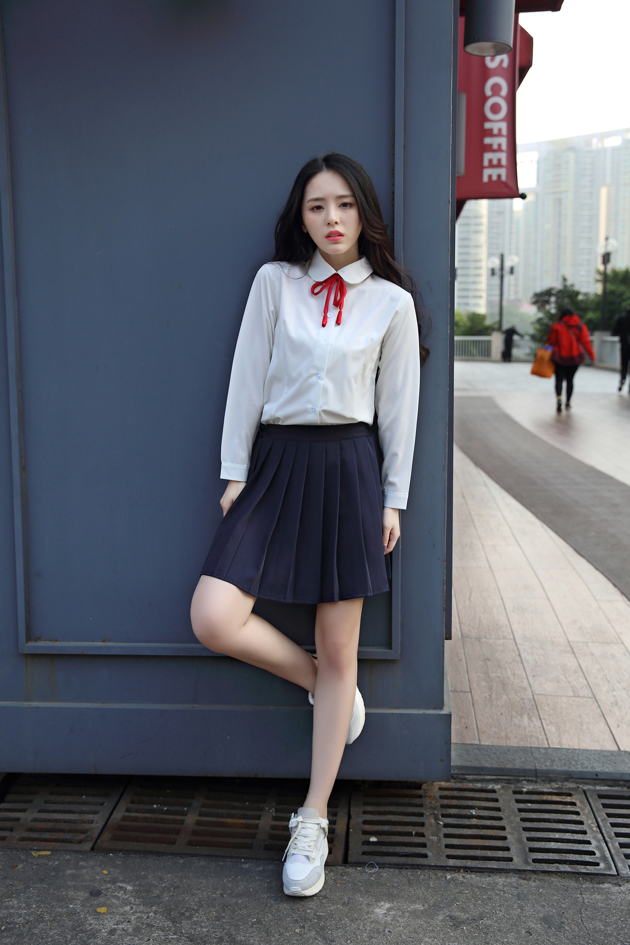 日系学生森女日韩班服校服套装jk制服百褶裙学院风长袖水手服