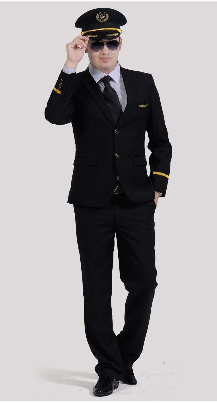 厂家批发制服机师制服飞行员服装航空用品航空制服工作服批发定做