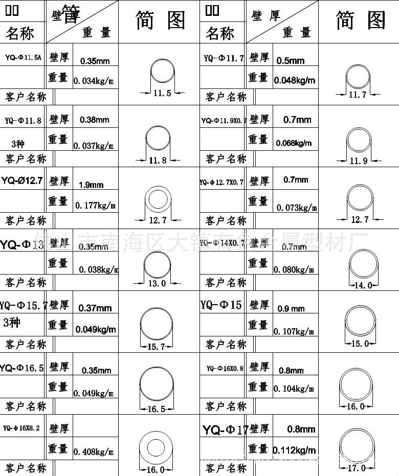 圆管 铝合金 铝型材 规格齐全 来图来样生产 厂家直销