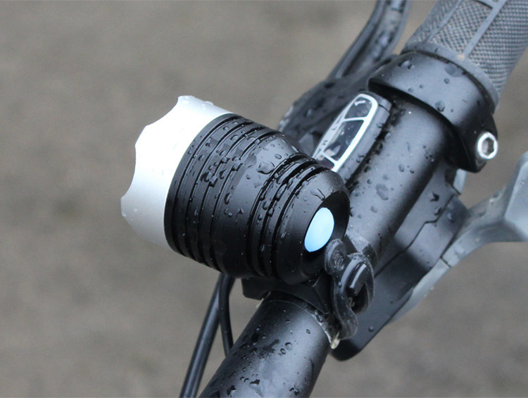 usb接口t6头灯山地车前大灯移动电源灯自行车车前灯头灯骑行装备