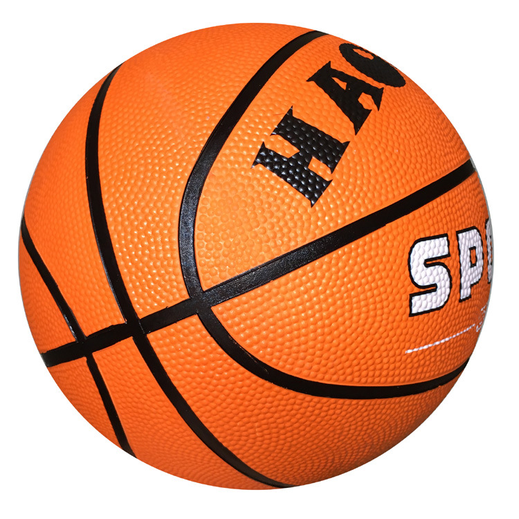 厂家直销 5号橘色橡胶篮球 5号胶球i篮球 小学生幼儿园儿童皮球