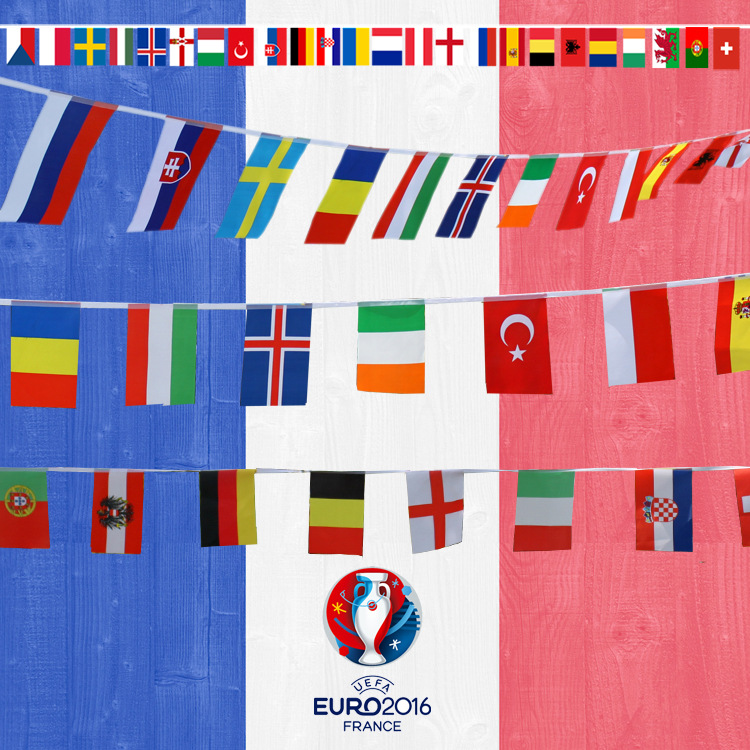 2021英国欧洲杯国旗24强串旗7号ktv酒吧足彩餐厅装饰吊旗子2030