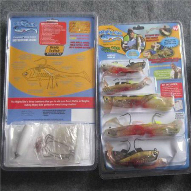 Over 100pcs Mighty Bite Fishing Lures Set Complete Basic Kit As Seen On TV eBay