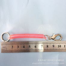 【厂家直销】塑胶弹簧绳 塑胶钥匙扣 PVC弹簧绳 PU小弹簧