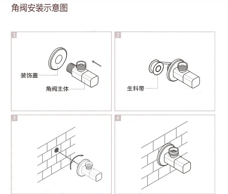 厂家直销全黄铜三角阀 马桶热水器冷热止水阀 卫生间
