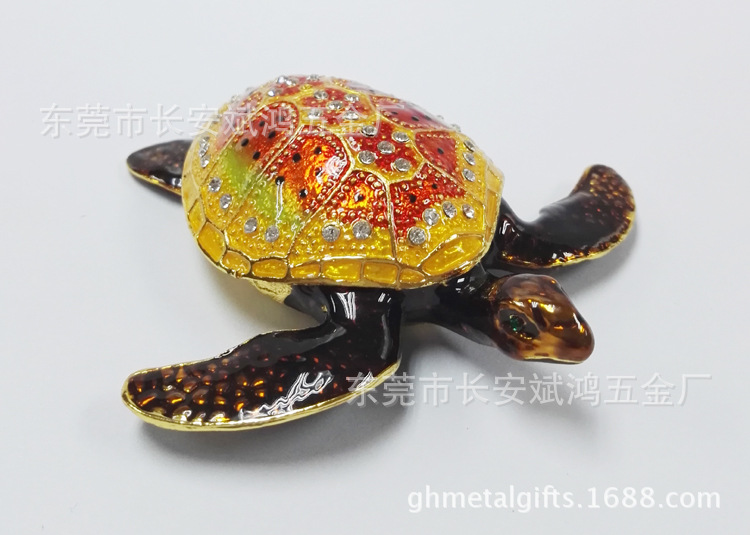 外贸乌龟首饰盒家居摆件乌龟首饰盒 trinket box乌龟珠宝盒