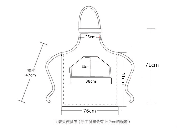 韩版广告围裙防水防油定制印logo定做纯棉男女加厚工作服厂家批发