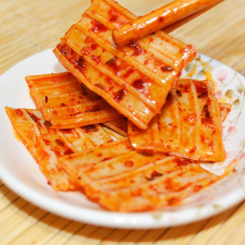 湖南特产小吃邬辣妈素牛百叶豆腐干熟食辣条辣味小面筋零食90g