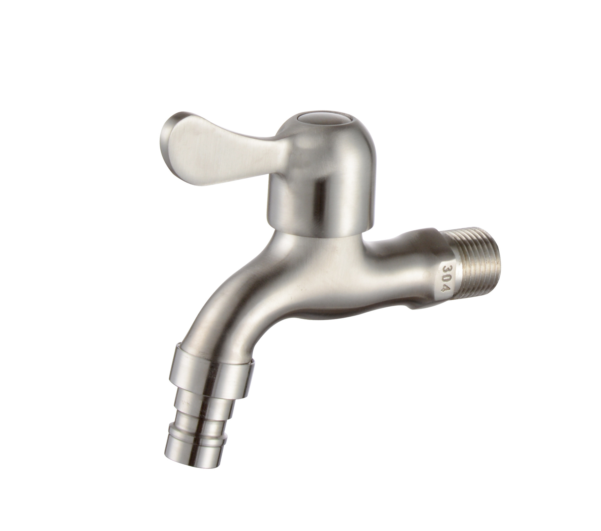 厂家直供sus304快开水龙头 加厚不锈钢拉丝洗衣机水龙头定制