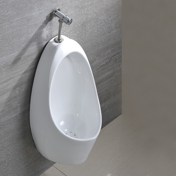 陶瓷小便斗 挂式手按式小便池小便器 厂家直销 oem贴牌