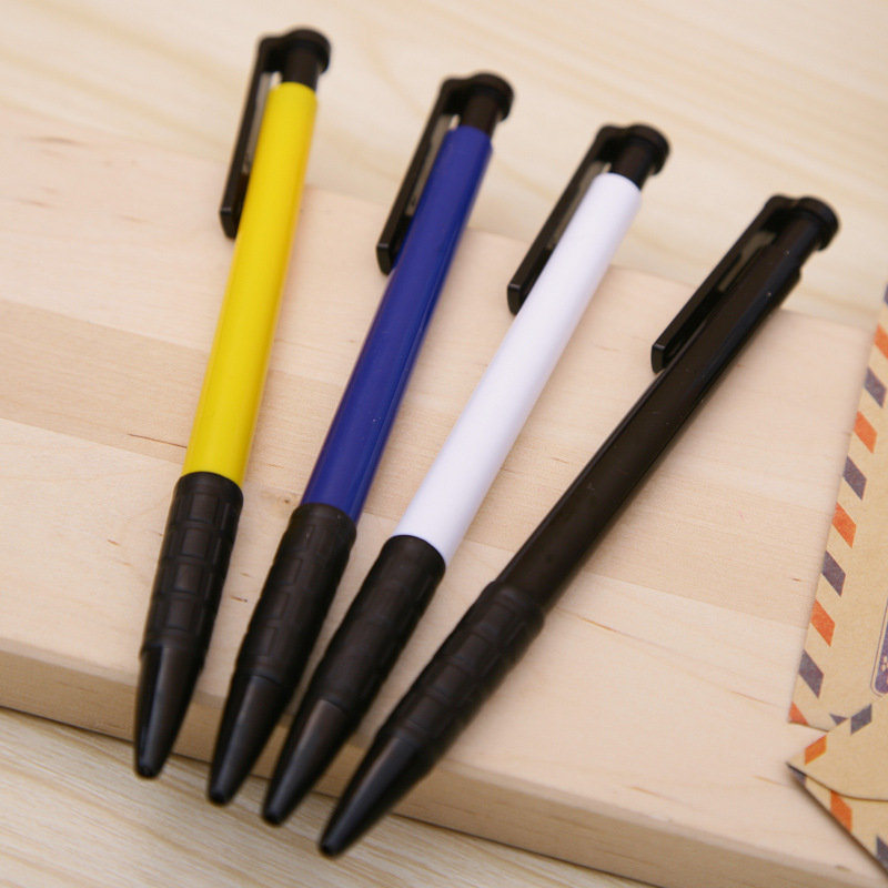 得力按动圆珠笔 得力6546 办公圆珠笔 原子笔 0.7mm 办公用笔