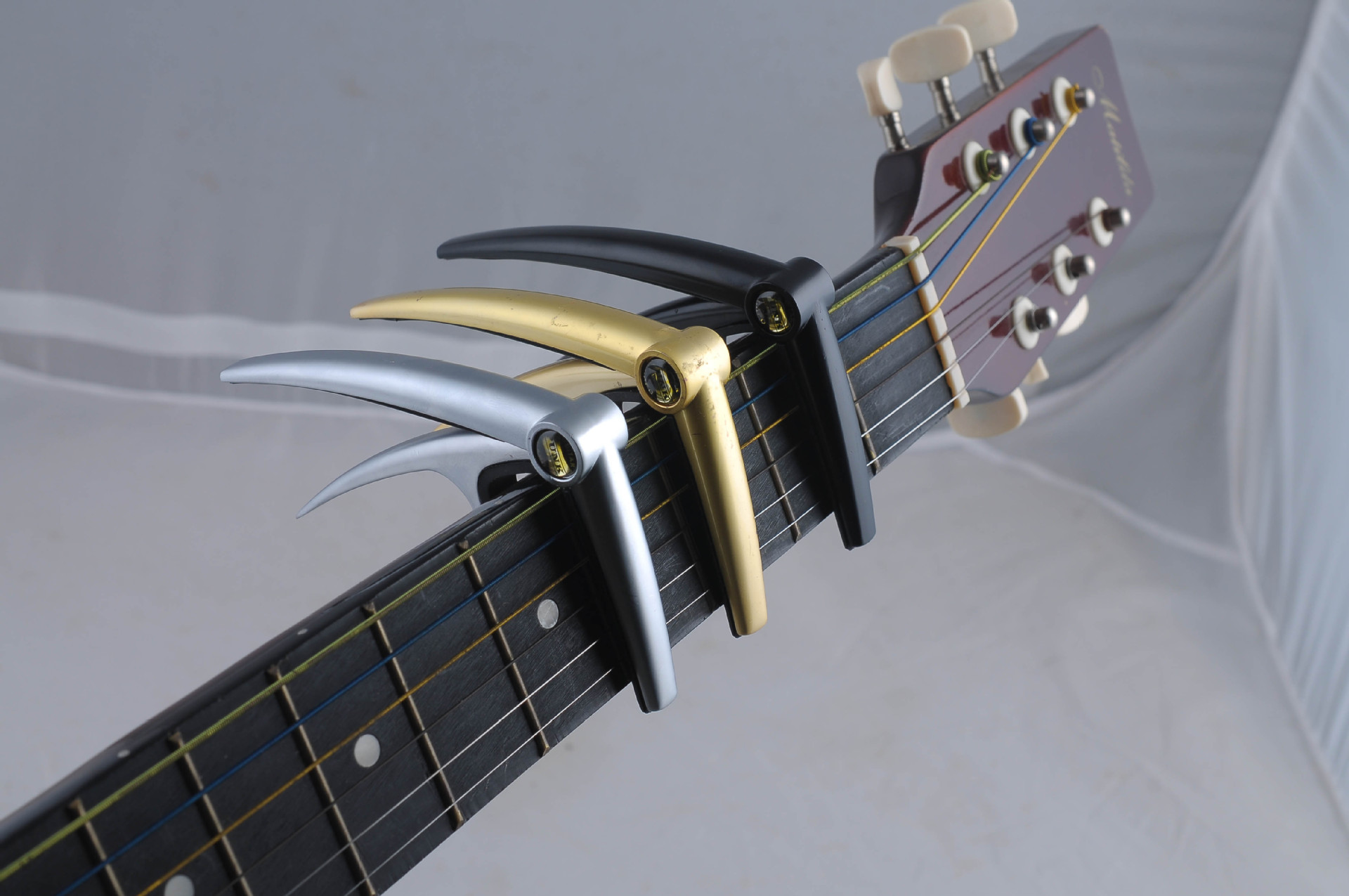 吉它配件 变调夹吉他 民谣吉它移调夹 隐形弹簧变调夹厂家批发