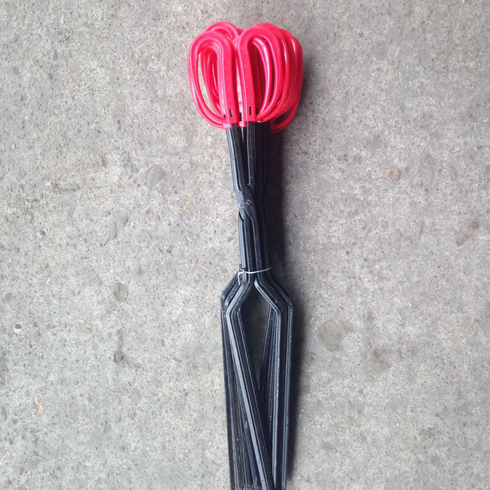 铁钳塑料柄煤球钳子炭火烧烤钳中号火钳铁柄蜂窝煤夹拾物器厂家