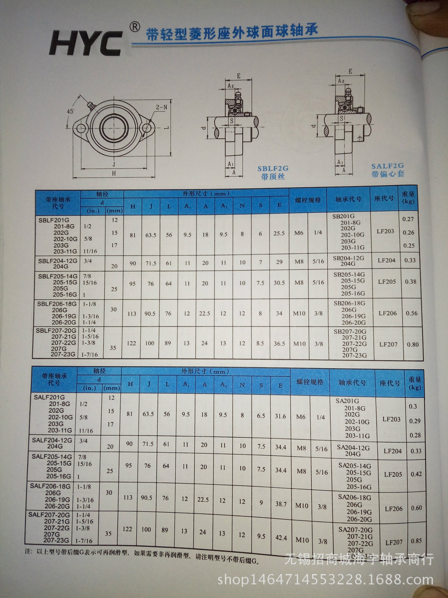 短脚窄菱型带座轴承ub/sblf203 lf204 sblf205 lf206 lf207 lf208
