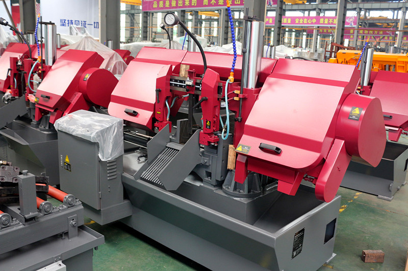 铝型材切割锯床铝合金切割数控带锯床锯力煌数控全自动带锯床