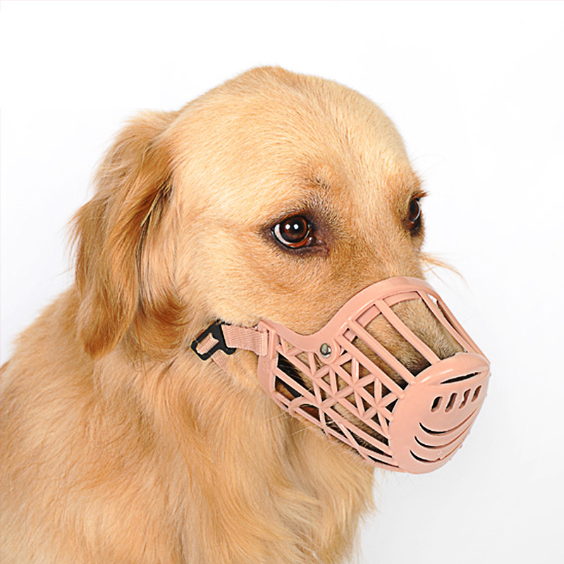 狗狗嘴罩嘴套防咬口罩 可调节 大中小型犬通用防叫遛狗用环保材质