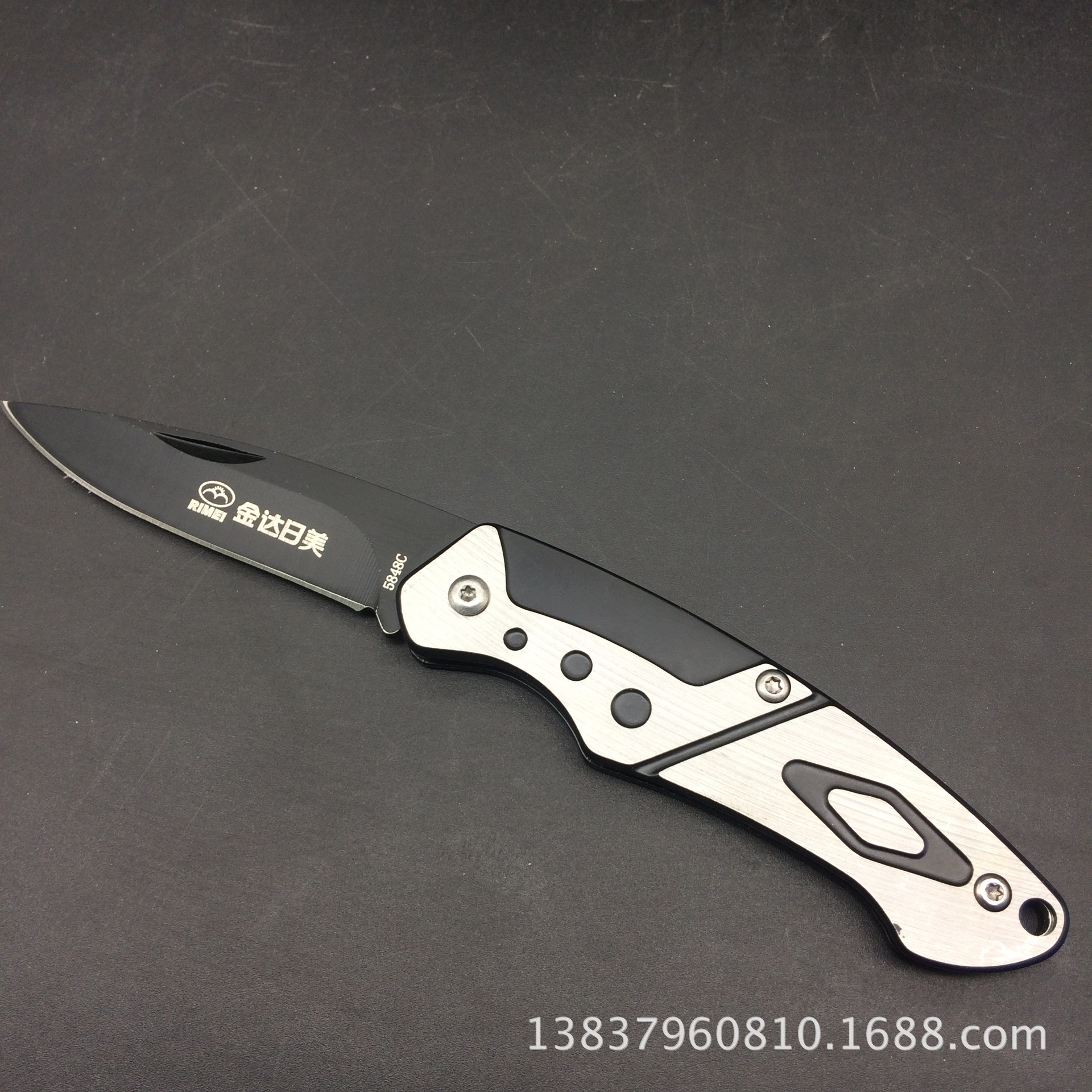 厂家混批新款折叠刀正品日美水果刀全钢便携式折叠小刀5848c