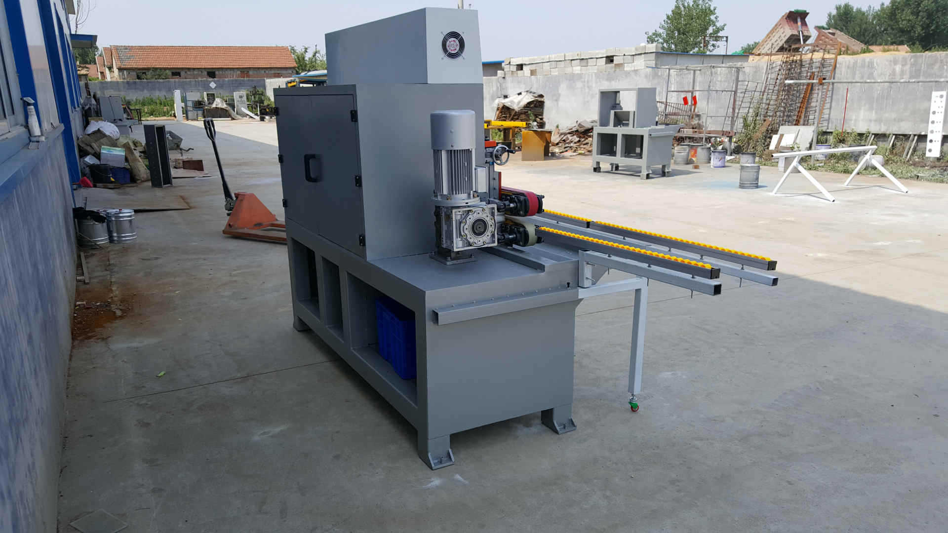 机械设备 装修机械 磨边机 >小型圆边磨边机 8002-6六磨头圆边机 生产