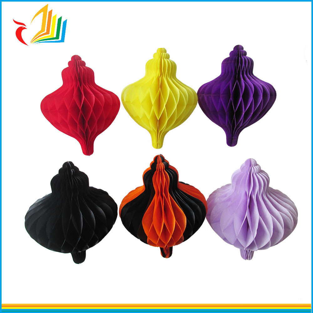 创意几何折纸纸球异型蜂窝异型蜂窝灯笼10cm外贸出口品质直销