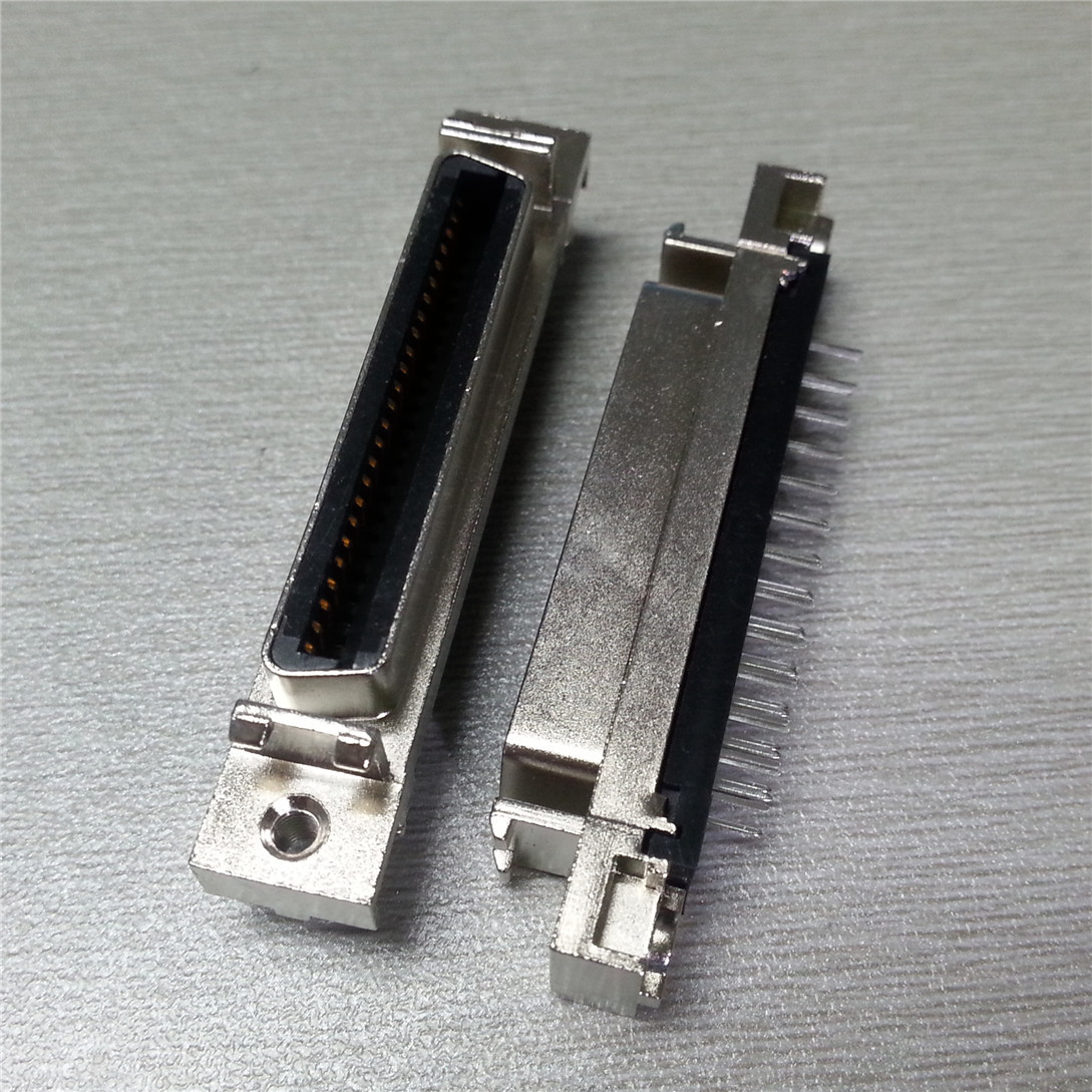 深圳品牌scsi50pin直插式母座