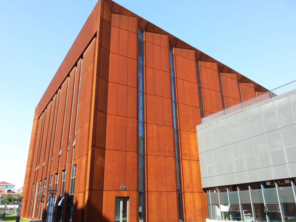 丰众耐候钢板 锈耐候钢幕墙加工案例耐候钢