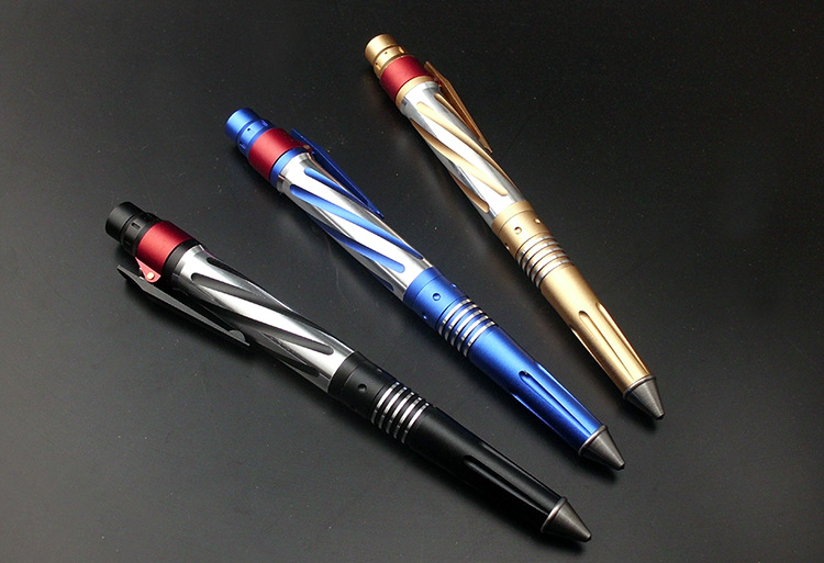 钨钢多功能防卫战术笔 破窗逃生防身器带手