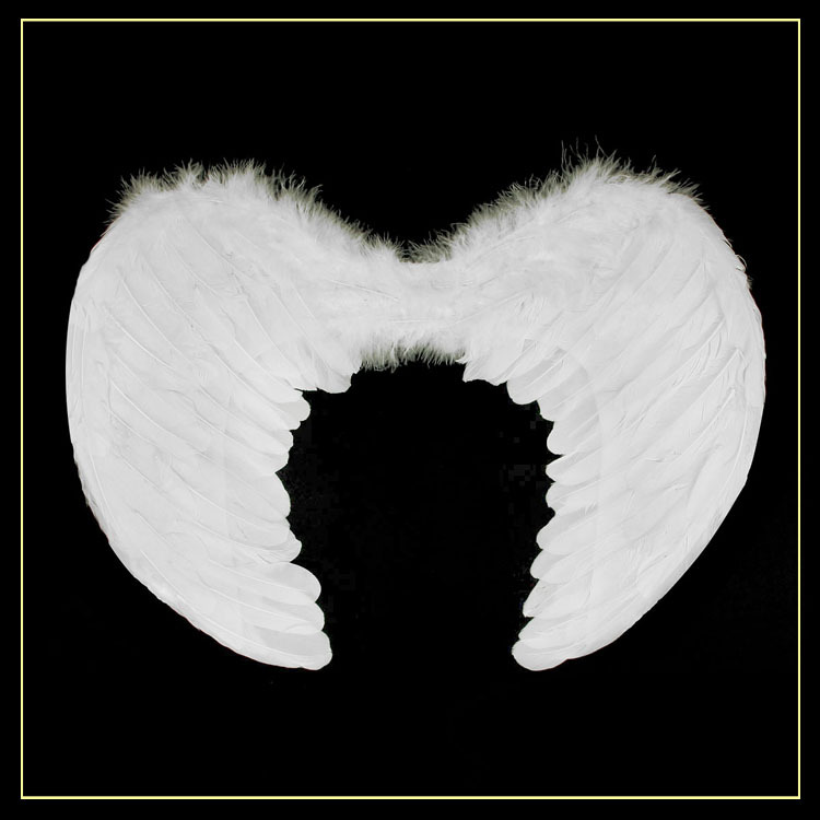 万圣天使羽毛翅膀 羽毛翅膀 天使翅膀 白色翅膀 单个小号羽毛翅