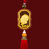 Chairman Mao automobile Pendant Chinese style Great Wood carving Car hitch Mao Zedong The car Rearview mirror Jewelry