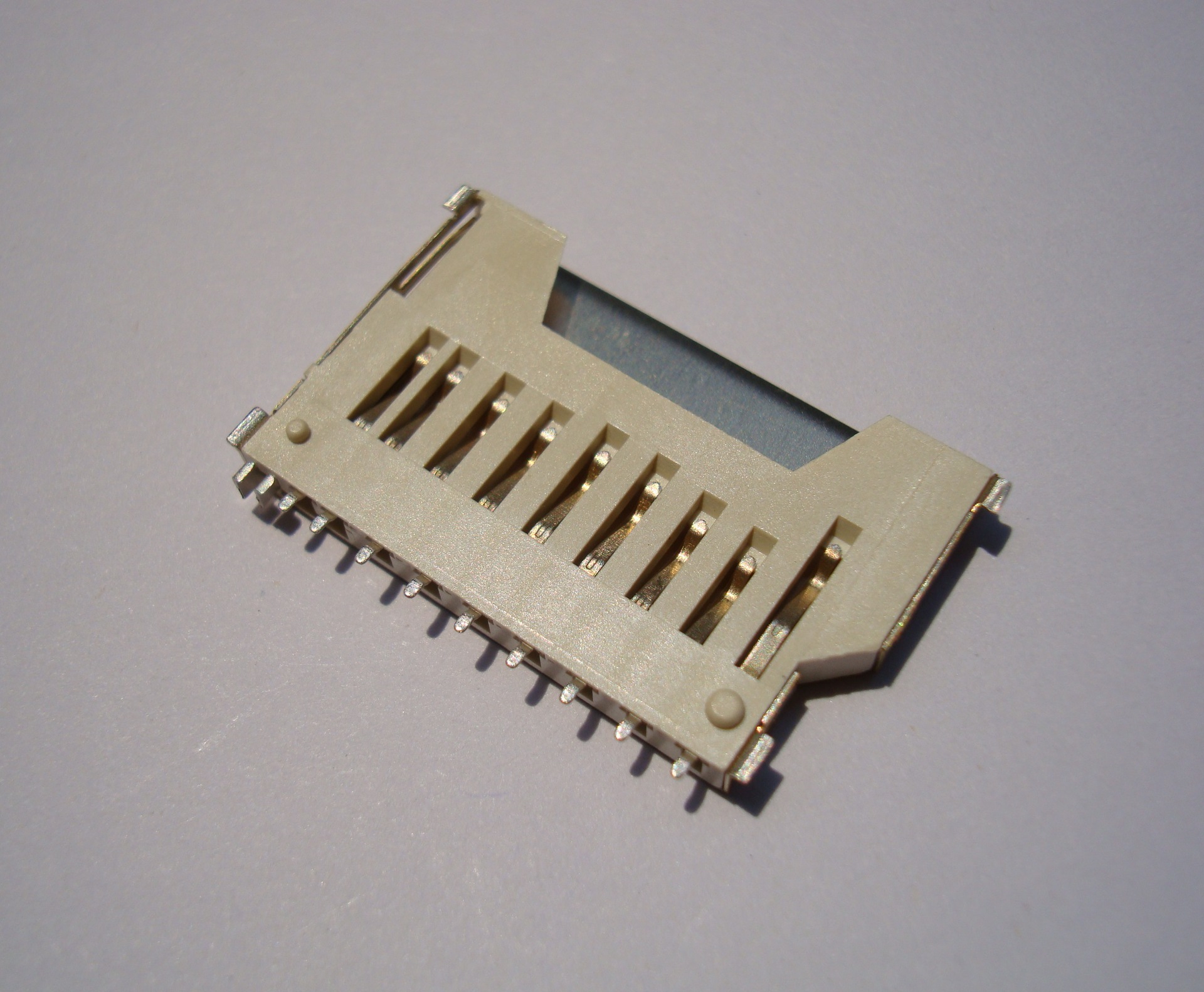 铜壳短体sd卡座 连接器座子 汽车连接器卡槽 内存卡 读卡座