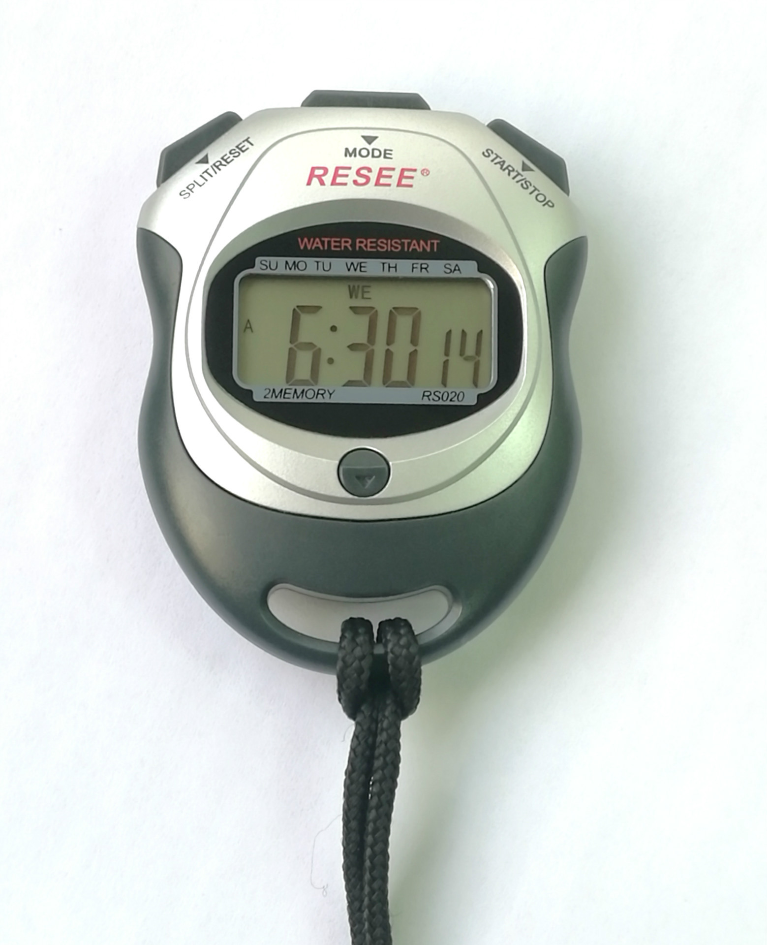 锐赛新款电子秒表 运动计时器 双道秒表