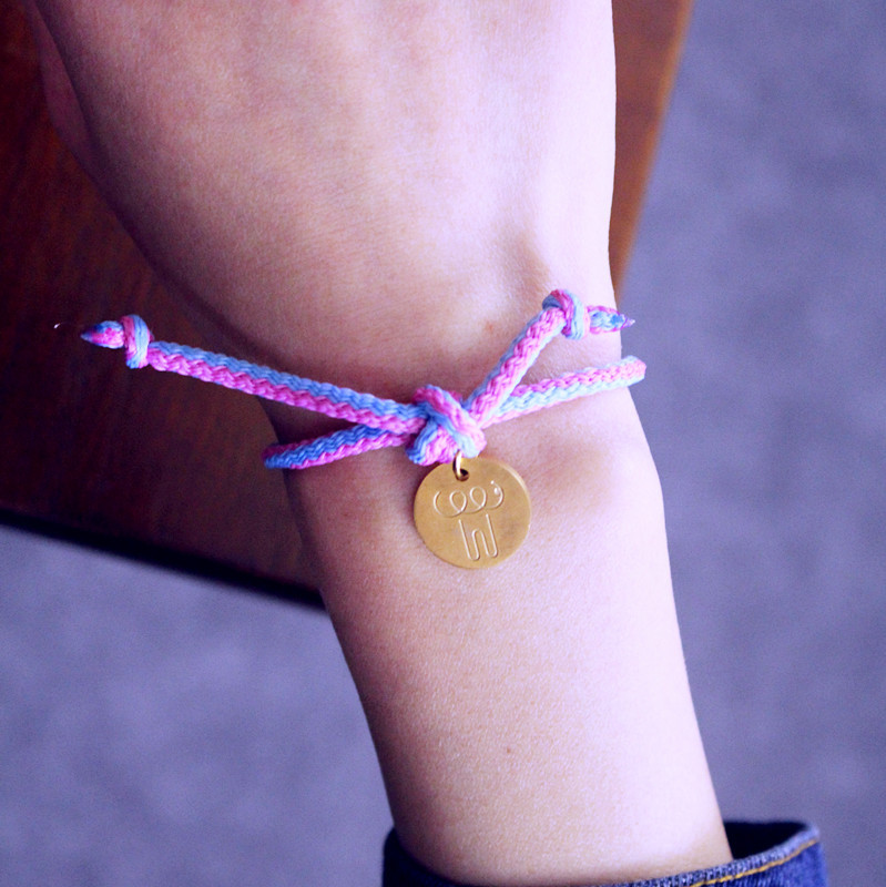 权志龙同款韩国潮牌with ice纯手工作公益bigbang gd情侣手绳手链