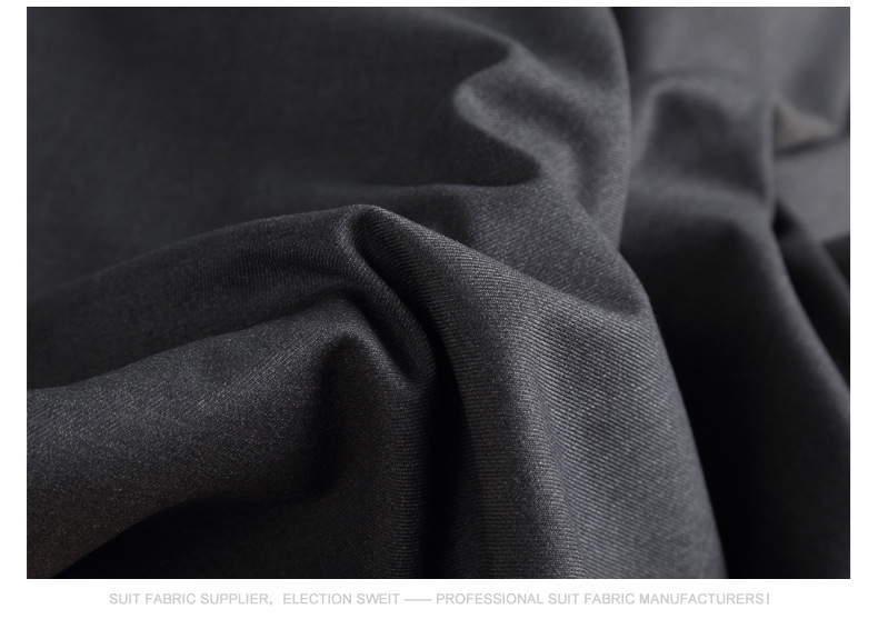 厂家现货弹力布tr黑色工装外套布料斜纹服装西装里布西服面料批发