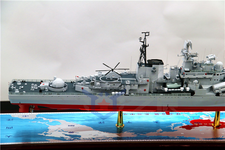 现代级 136杭州号导弹驱逐舰模型 舰艇模型 仿真船 海军礼品1:200