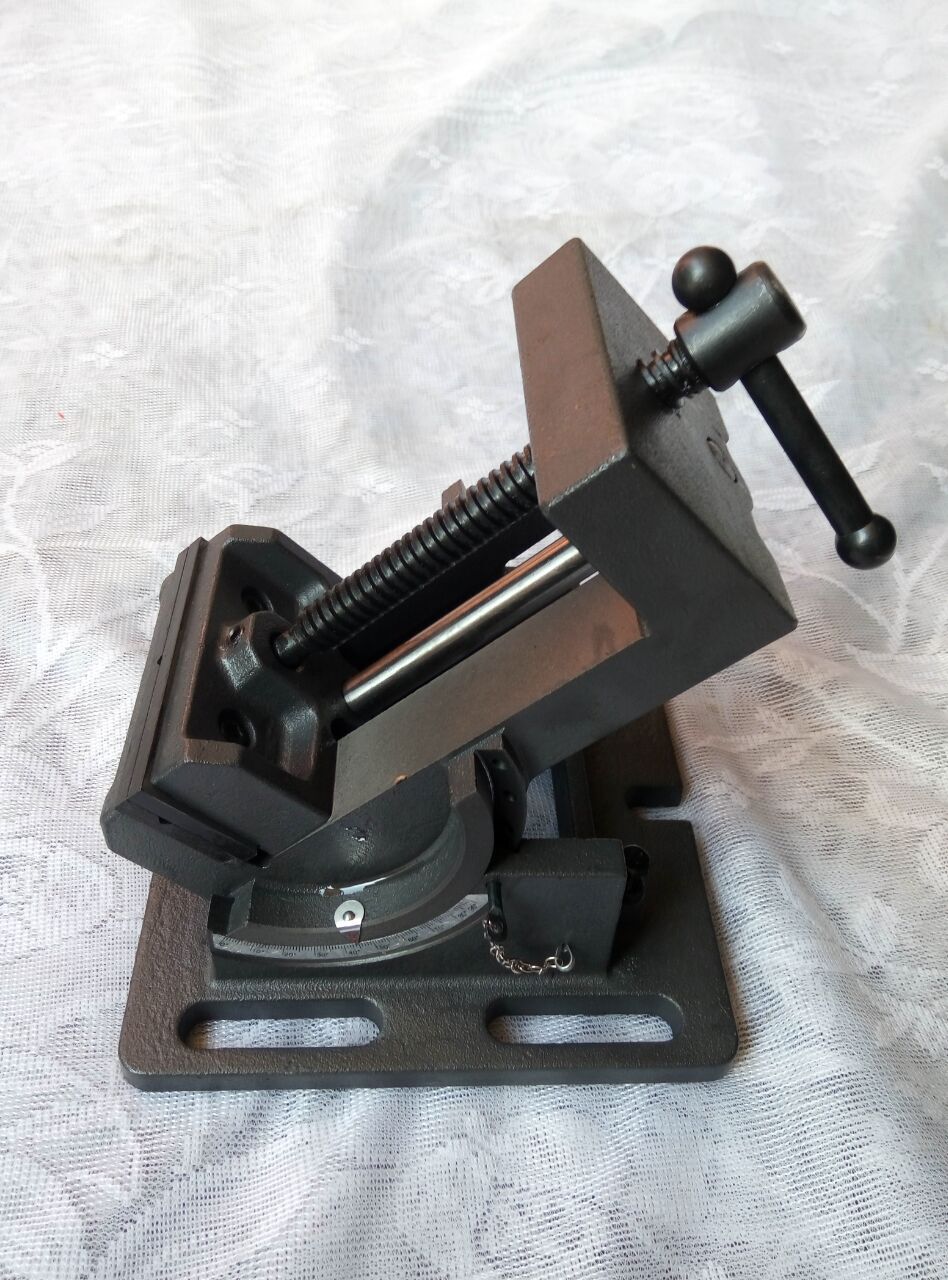精密可倾式钻床夹具精密十字型钻床夹具美式简易 钻床平口钳