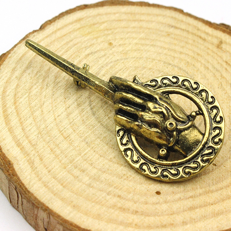 欧美电影权力的游戏饰品 冰与火之歌 国王之手胸章 外贸热销胸针