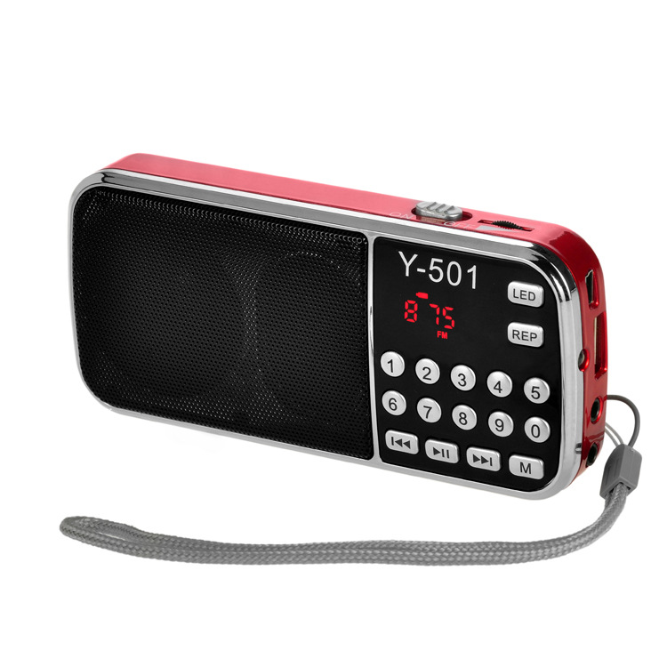 收音机批发Y-501老年便携小型迷你音箱随身听插U盘充电多功能音响