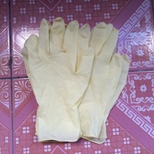 清爽干净乳胶手套（二级品）  黄色加厚乳胶手套  B级耐用