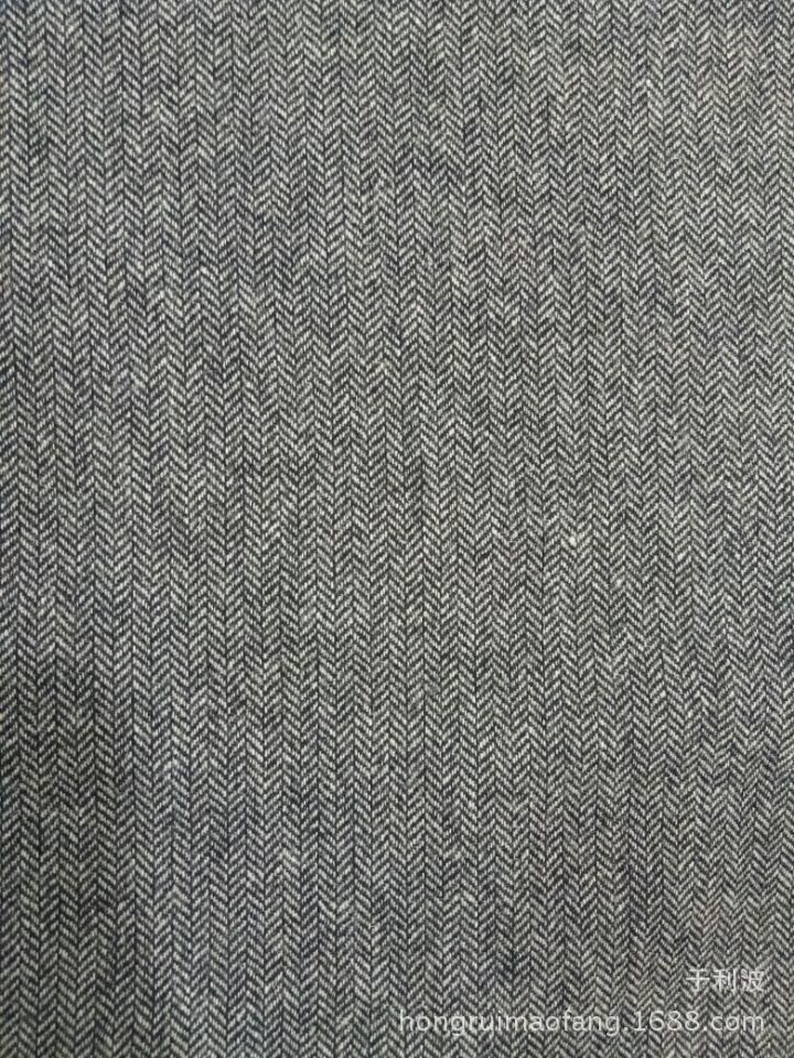 经典热销08公分双色小人字呢鞋帽西装毛呢面料