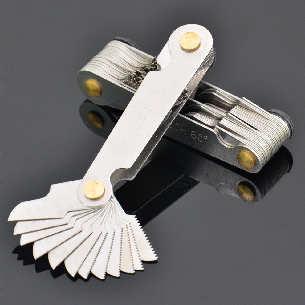 52件装螺纹规 螺纹牙规 量规 样板 公英制 55 60度