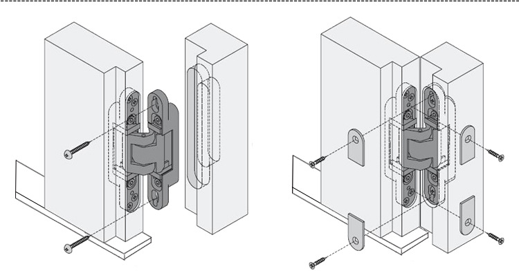 高档重型实木柜门三维可调暗铰隐形铰链暗铰链合页门铰隐藏式