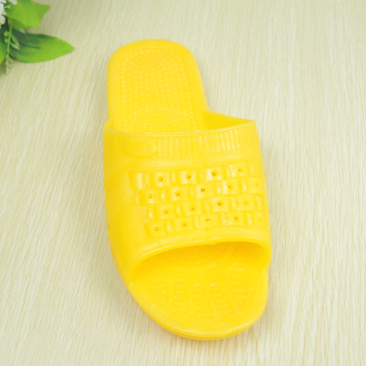 夏天拖鞋批发 越南牛筋黄拖鞋男士 超耐磨 浴室居家 防滑塑料拖鞋