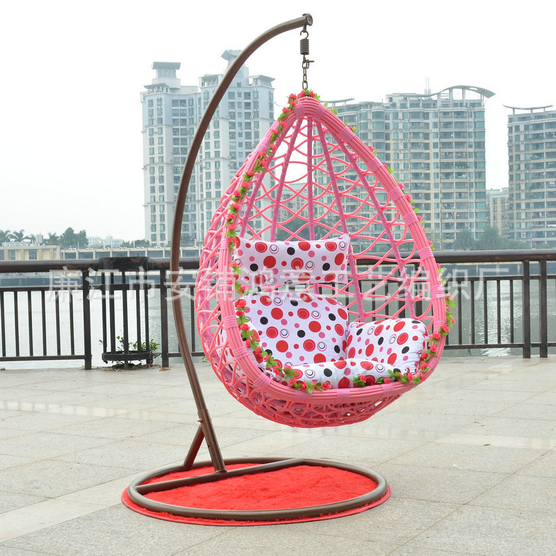 户外pe编藤大平底吊篮 休闲酒店阳台别墅