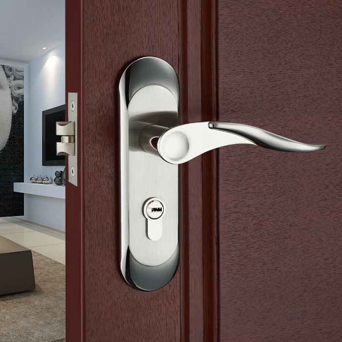 厂家直销福莱雅弹子插芯锁 a0202弹子插芯锁 铝合金弹子插芯锁