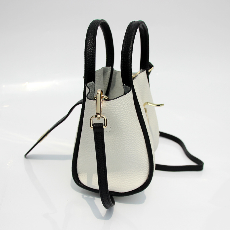 包包2016新款潮女包欧美荔枝纹手提包 芙蝙蝠包小号拉单肩.