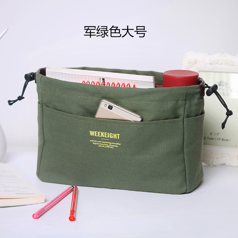 Amazon Practical Waterproof Canvas Portable Bag Cosmetic Bag Organizing Multifunctional Travel Storage Bag Buggy Bag